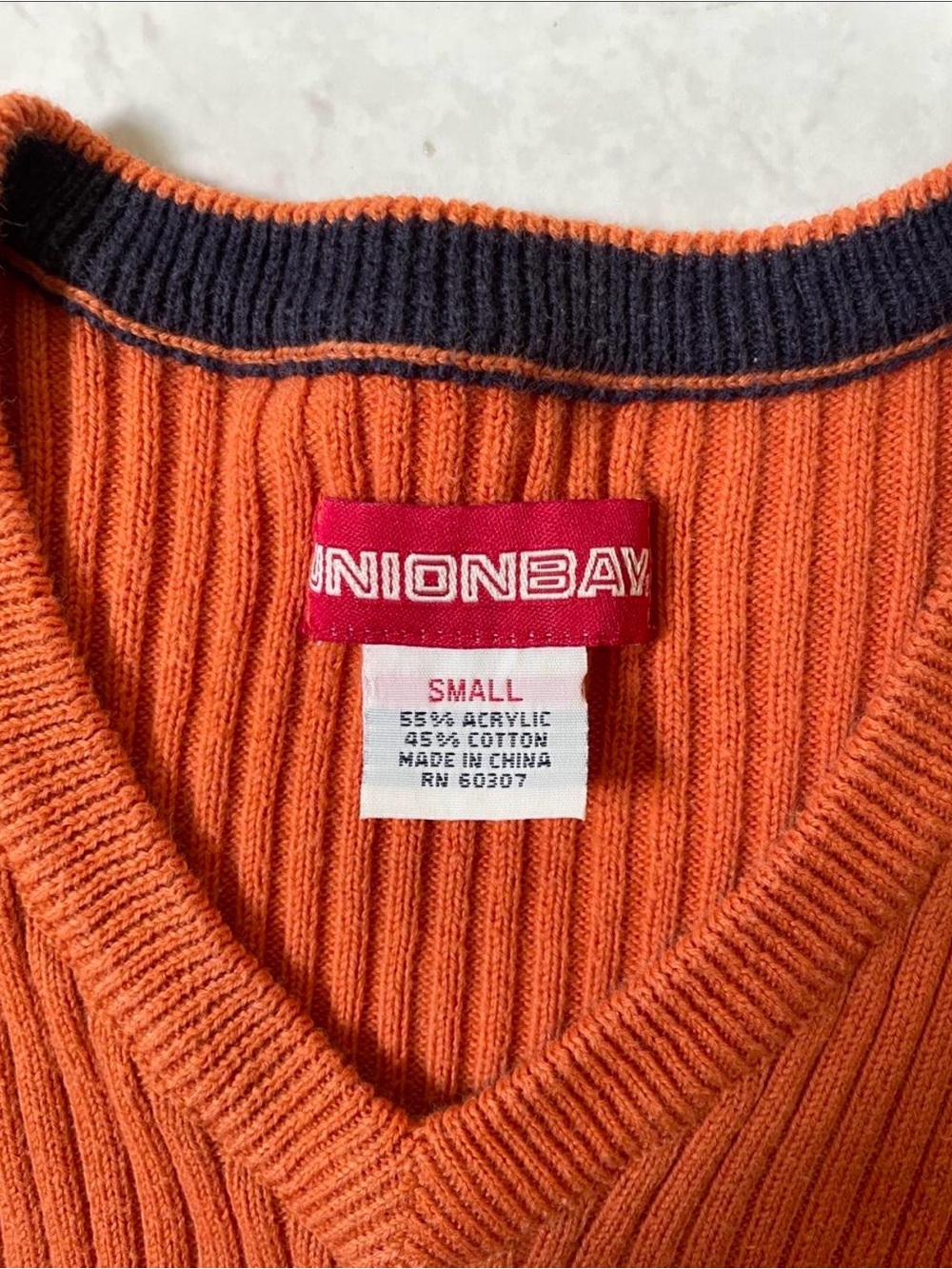 Vintage Union Bay Orange Sweater - Picture 2 of 4